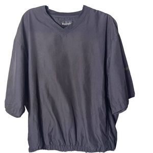 FootJoy Black Short Sleeve Golf Pullover Jacket Men’s Sz Large FJ Logo